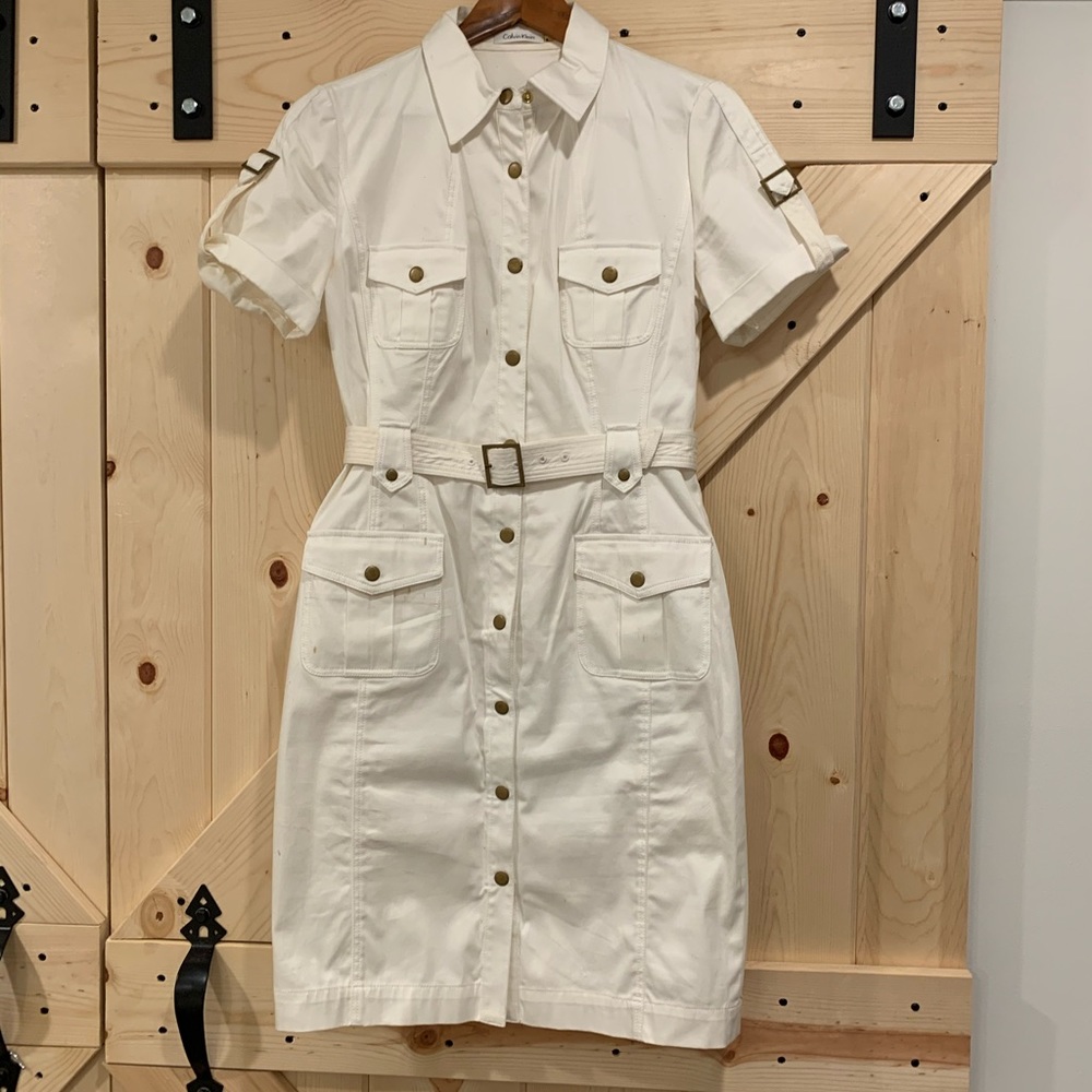 Calvin Klein white dress